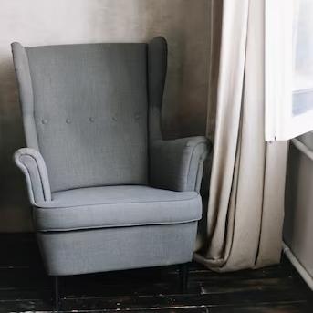 Кресло для отдыха с дополнительной подушкой, серое, рогожка, поролон