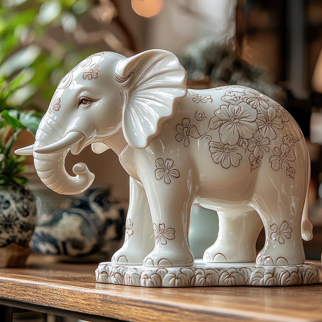 Статуэтка керамическая слон